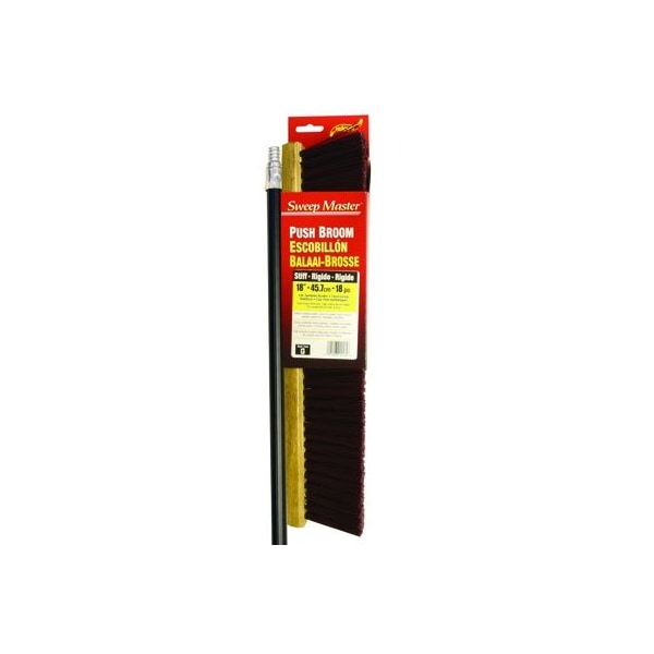 BROOM MAROON DURASTRAN W/HANDLE 18"